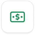 Icon of a bank note