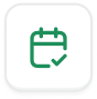 Icon of a calendar with a check